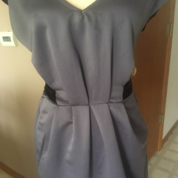 Sound& Matter Gray, Black Lace, Pockets Dress Sz S - Picture 13 of 15